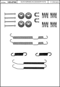 Комплектующие, тормозная колодка KAWE 105-0760