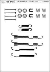 Комплектующие, тормозная колодка KAWE 105-0761