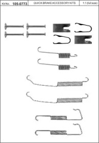 Комплектующие, тормозная колодка KAWE 105-0773