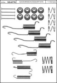 Комплектующие, тормозная колодка KAWE 105-0776