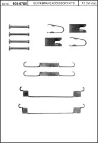 Комплектующие, тормозная колодка KAWE 105-0789