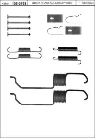 Комплектующие, тормозная колодка KAWE 105-0798