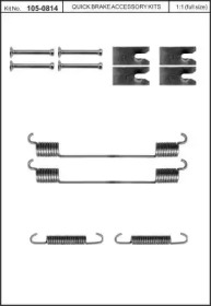 Комплектующие, тормозная колодка KAWE 105-0814