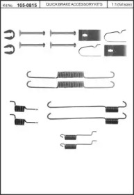 Комплектующие, тормозная колодка KAWE 105-0815