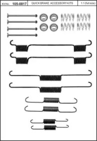 Комплектующие, тормозная колодка KAWE 105-0817