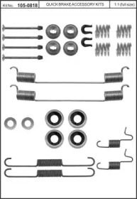 Комплектующие, тормозная колодка KAWE 105-0818