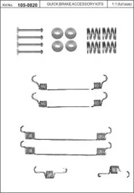 Комплектующие, тормозная колодка KAWE 105-0820