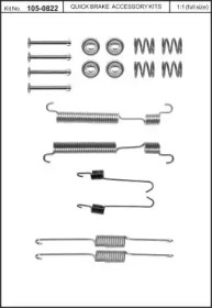 Комплектующие, тормозная колодка KAWE 105-0822