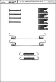 Комплектующие, тормозная колодка KAWE 105-0827