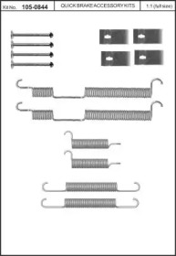 Комплектующие, тормозная колодка KAWE 105-0844