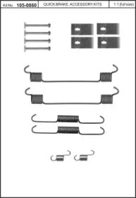 Комплектующие, тормозная колодка KAWE 105-0860