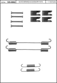 Комплектующие, тормозная колодка KAWE 105-0862