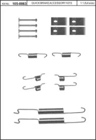 Комплектующие, тормозная колодка KAWE 105-0863
