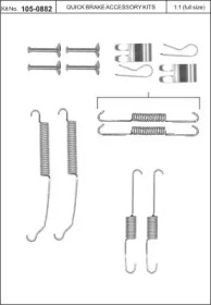 Комплектующие, тормозная колодка KAWE 105-0882