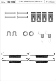 Комплектующие, стояночная тормозная система KAWE 105-0895