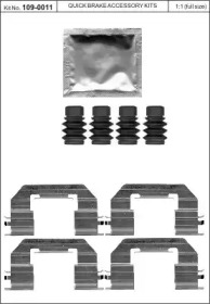 Комплектующие, колодки дискового тормоза KAWE 109-0011