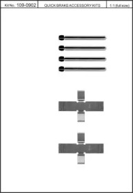 Комплектующие, колодки дискового тормоза KAWE 109-0902