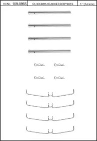 Комплектующие, колодки дискового тормоза KAWE 109-0965