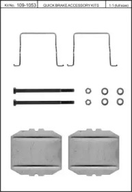Комплектующие, колодки дискового тормоза KAWE 109-1053