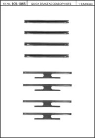Комплектующие, колодки дискового тормоза KAWE 109-1065