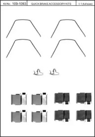 Комплектующие, колодки дискового тормоза KAWE 109-1093