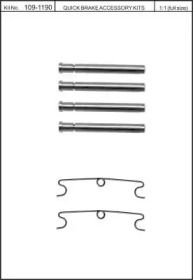 Комплектующие, колодки дискового тормоза KAWE 109-1190