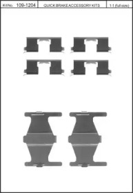 Комплектующие, колодки дискового тормоза KAWE 109-1204