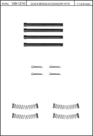 Комплектующие, колодки дискового тормоза KAWE 109-1210