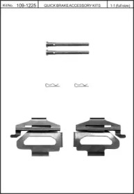 Комплектующие, колодки дискового тормоза KAWE 109-1225