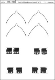 Комплектующие, колодки дискового тормоза KAWE 109-1289