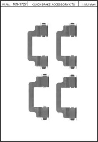 Комплектующие, колодки дискового тормоза KAWE 109-1727
