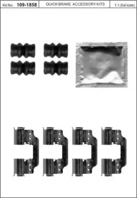 Комплектующие, колодки дискового тормоза KAWE 109-1858