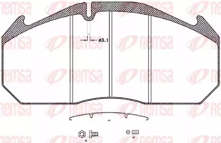 Комплект тормозных колодок KAWE JCA506.30