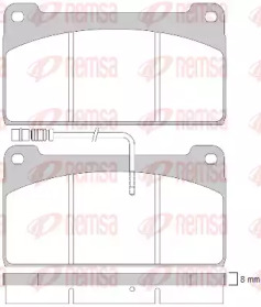 Комплект тормозных колодок KAWE JCA823.40