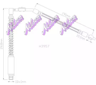 Шлангопровод KAWE H3957