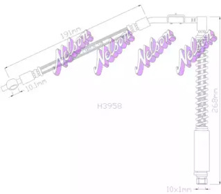 Шлангопровод KAWE H3958