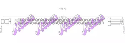 Тормозной шланг KAWE H4570