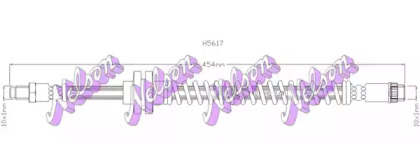 Тормозной шланг KAWE H5617