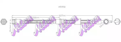 Тормозной шланг KAWE H5758