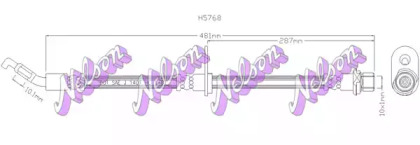 Тормозной шланг KAWE H5768