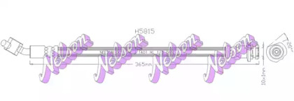 Тормозной шланг KAWE H5815