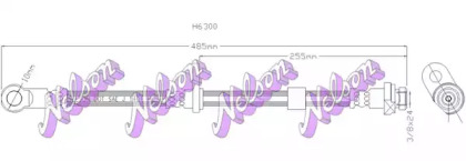 Тормозной шланг KAWE H6300