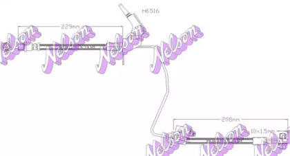 Тормозной шланг KAWE H6516