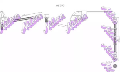 Тормозной шланг KAWE H6595