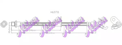 Тормозной шланг KAWE H6978