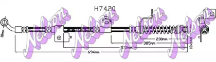 Тормозной шланг KAWE H7420