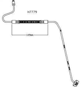 Тормозной шланг KAWE H7779