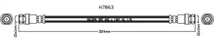 Тормозной шланг KAWE H7863