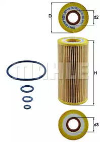 Фильтр MAHLE ORIGINAL OX 383D