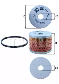 Фильтр MAHLE ORIGINAL KX 13D